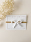 Knitted Bow Headband  |  White